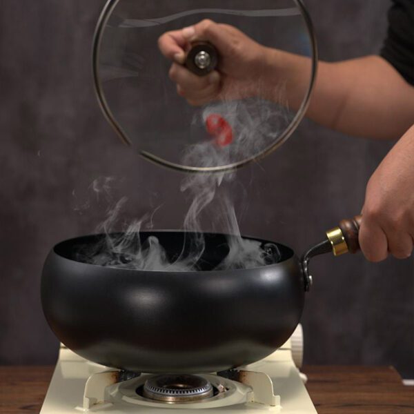 ⏳Time-limited Special⌛Uncoated Thick Iron Pot
