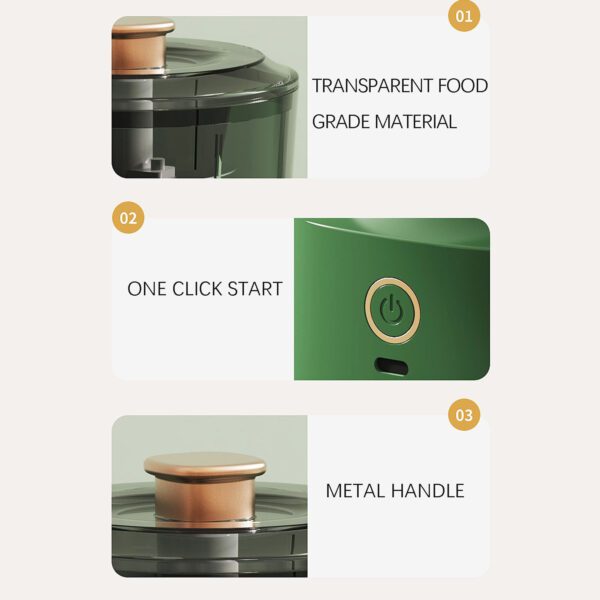 Grinder Portable Meat Grinder Electric 350ML Mini Food Garlic Processor Mixer Cooker USB Food Chopper Blender