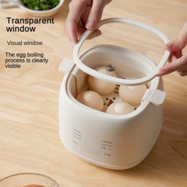 【SG STOCK】Electric Egg Boiler Automatic Egg cooker Breakfast Steamer Intelligent Egg Boiler Egg Poacher Soft Boiled Egg
